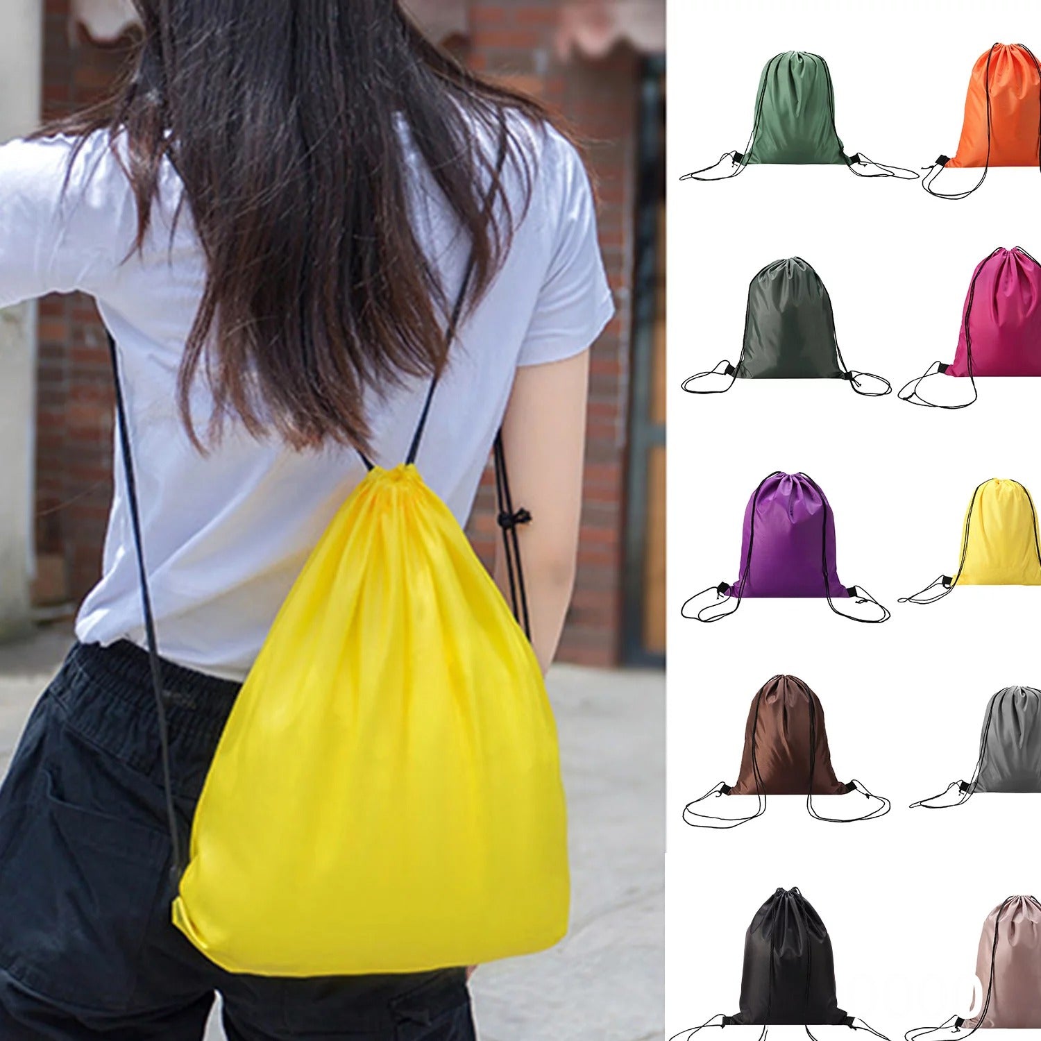 Drawstring sports backpack for gym and travel Drawstring sports backpack for gym and travel